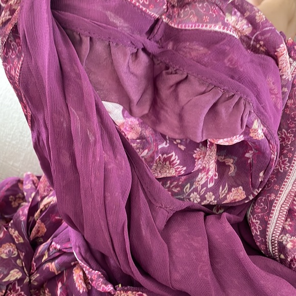 Tularosa Hopper Mini Dress in Plum Pink Floral size small - Picture 8 of 11